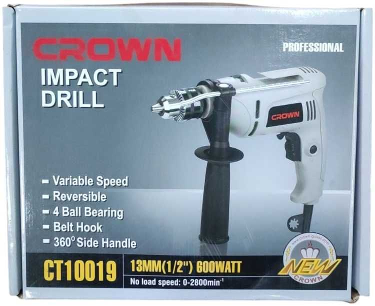 CROWN дрель-шуруповерт CT10019
