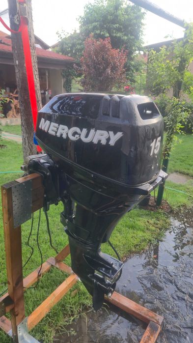 Извънбордов двигател Mercury 15hp четиритактов къс ботуш с дистанционно управление - щамбайн