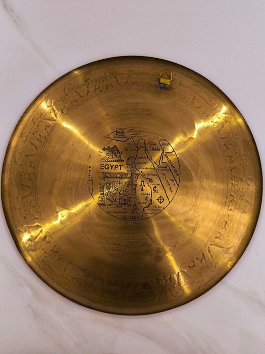 Египетская декоративная тарелка (медная)