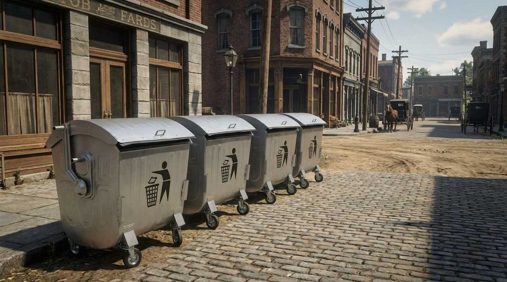 Металлические контейнеры для мусора - мусорные баки