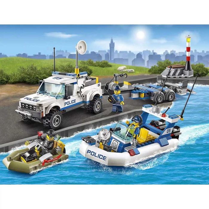 Конструктор  Сити "Полицейский патруль" 409 деталей