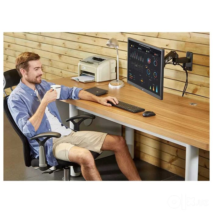 Кронштейн NB F150 Ergonomic  (17-35, 3-12кг, газлифт) на стену