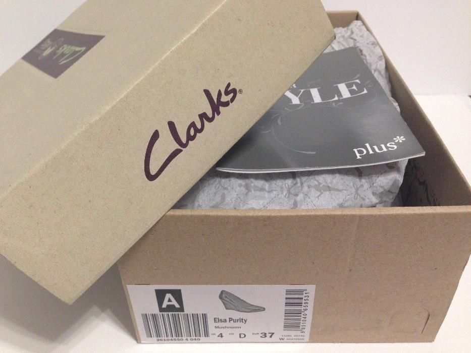 Pantofi Clarks, marime 37, piele. noi cu eticheta,