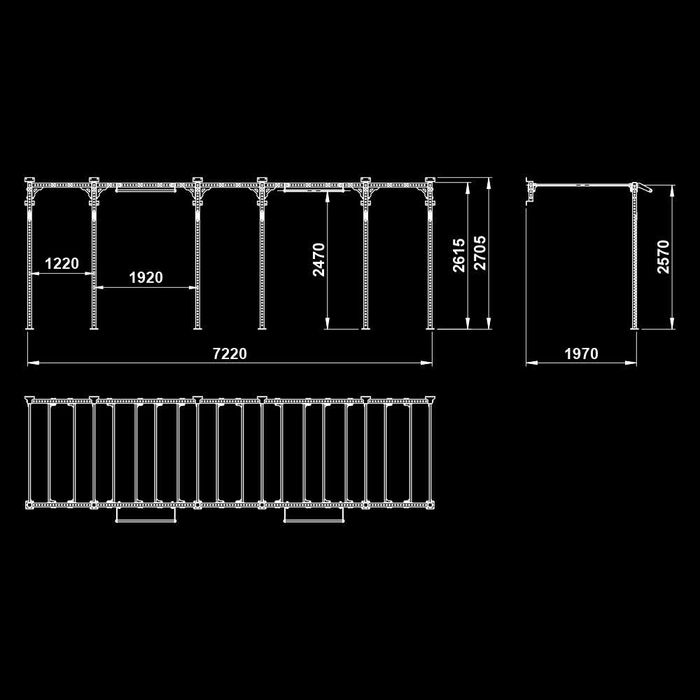 Фитнес Съоръжение за Щанги / Кросфит Стойки / Ladder 5