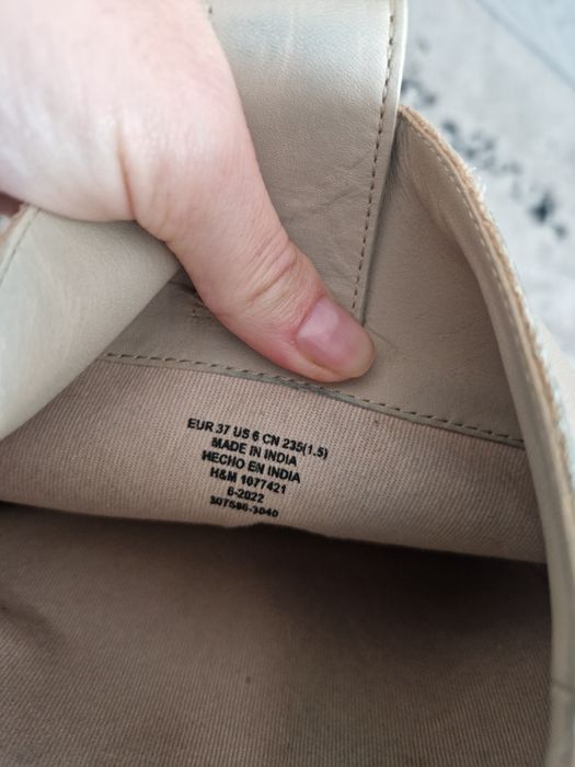 Cizme de piele pana la genunchi H&M