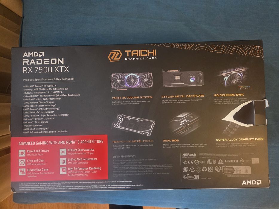 Видекарта AsRock Radeon 7900xtx