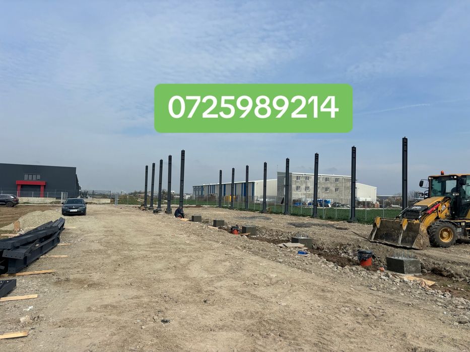 Hala metalica 11m x 50m x 6m din profile IPE300 facem si alte dimesiuni conform proiectului dvs.