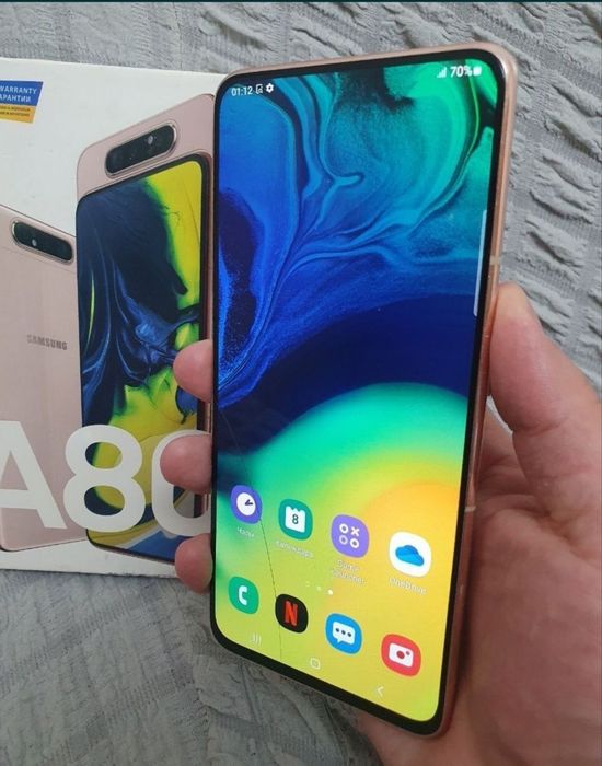 Samsung Galaxy A80 8/128GB Gold Igravoy Original Veitnam Karobka Yaxwi