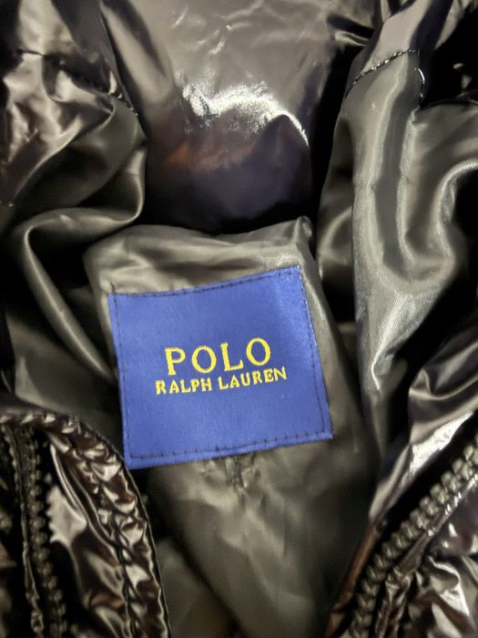 Geaca Polo Ralph Lauren - Black Glossy Puffer - L
