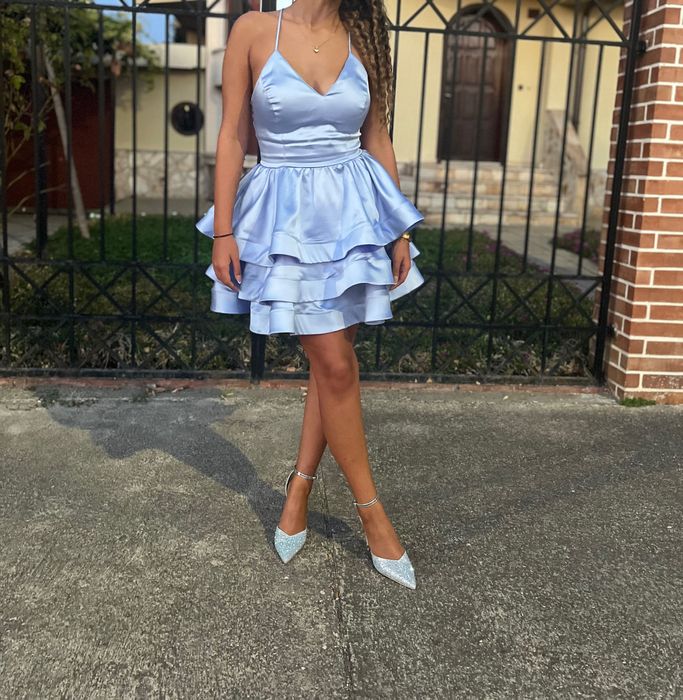 Светло синя дамска рокля