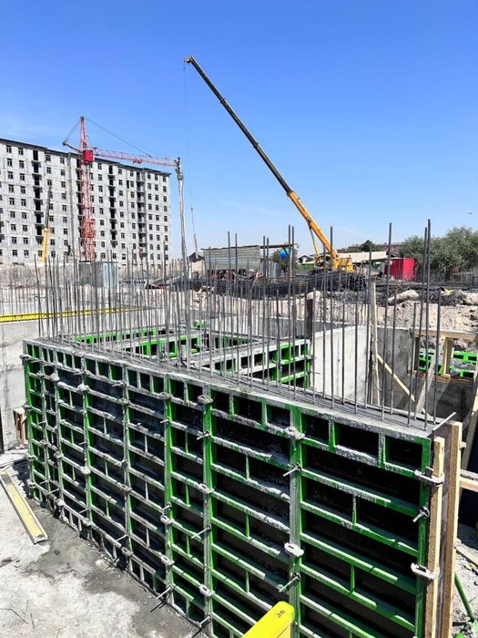 Опалубка, Крупнощит, мелкошит, колонна, ригел