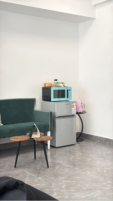 Мини Холодильник в офис серый