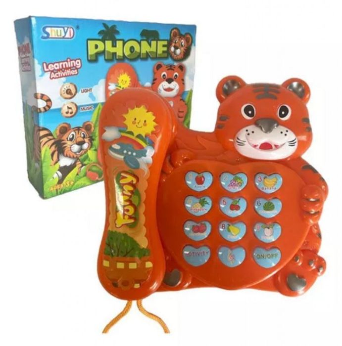 Музикален  телефон „Тигър "-образователна  играчка за деца
