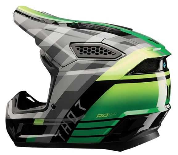 мотокрос Kаска Thor Fleet Camber - Black Green ECE 22.06 каска мотор