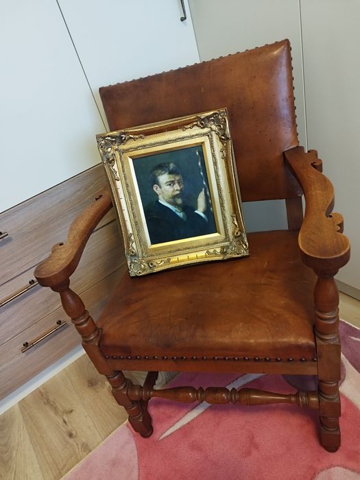 Страхотна картина портрет масло 19век