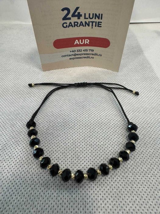 (Ag41) Bratara aur 14K B6034 - Certificat de garanție!