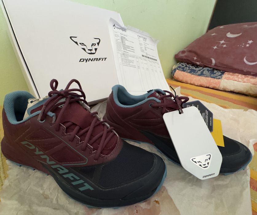 Pantofi alergare trail barbati Dynafit Alpine FW 2023, culoare grena
