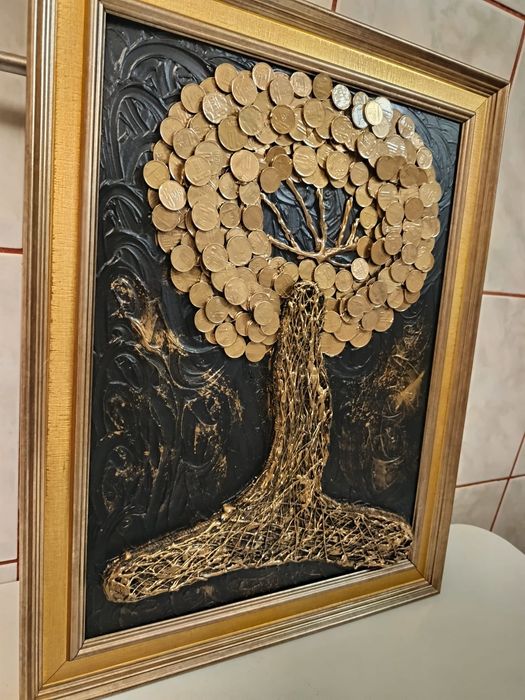 Tablouri cu monede _ Copacul Vietii_Tablouri cu bani