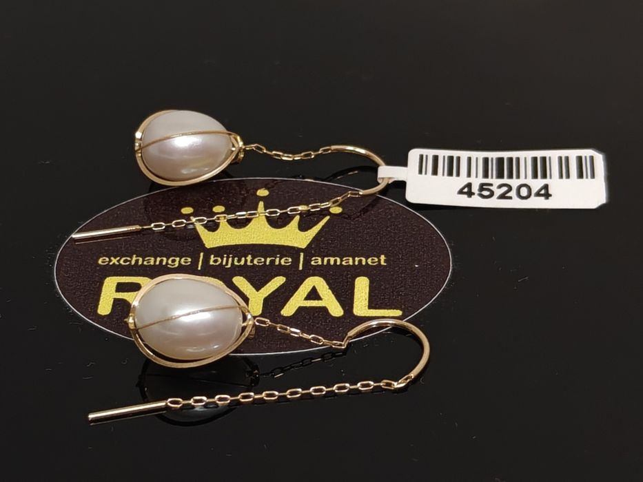 Bijuteria Royal: Cercei aur 14k/2.68 gr