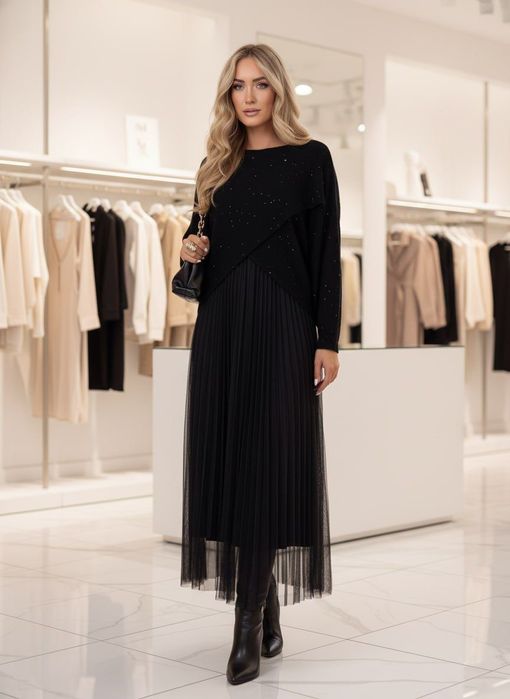 Set Rochie si pulover colecție iarna Italia