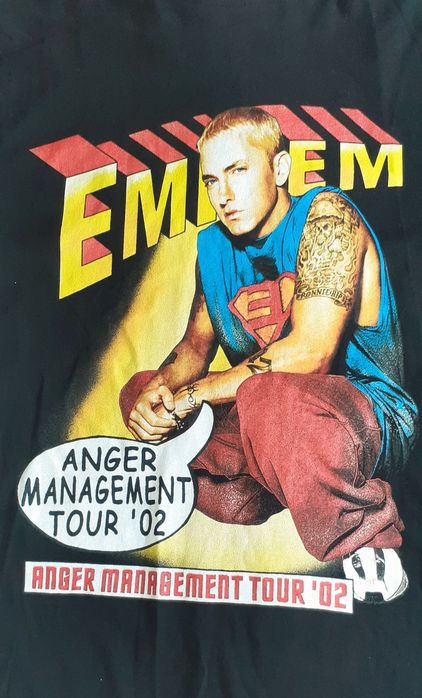 Tricou EMINEM – Anger Management Tour '02 (Mister Tee) – NOU / Nepurtat.