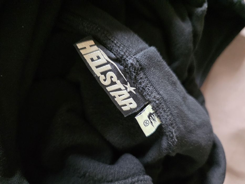 Hellstar черен hoodie — L / oversized