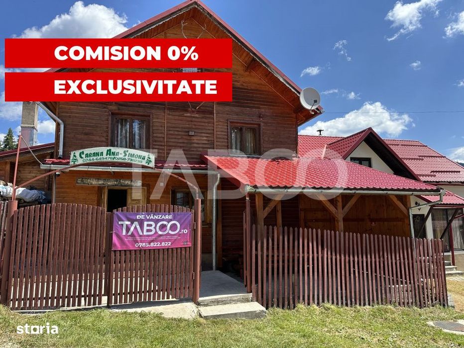 Cabana spatioasa la 5 km de Partia Sureanu complet mobilata si utilata