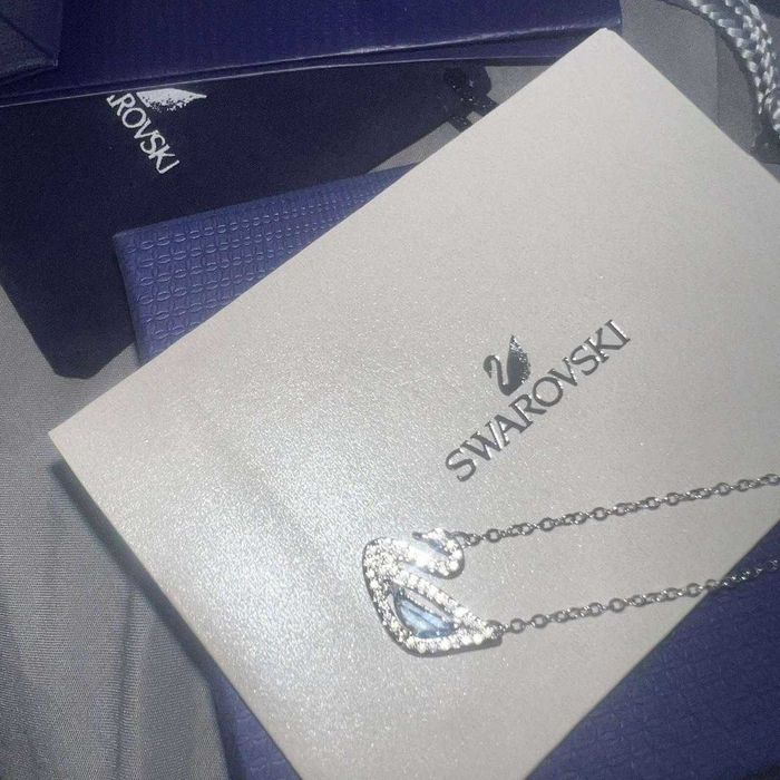 Lănțișor Swarovski Swan / Lebădă - nou, în cutie