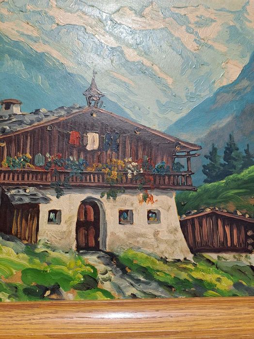 talou pictura pe pfl 71/57 cm semnat Erich K Plank datat 1941