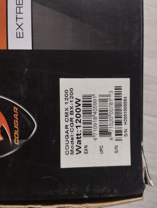 Cougar 1200 80+btonze CMX блок питания