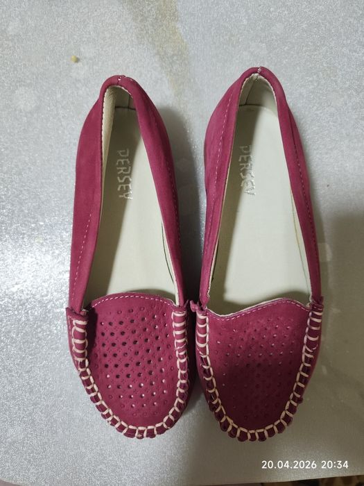 Макасины для девочки. Размер 31. Набук. Новые