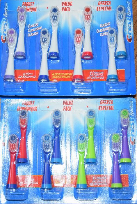 Глави накрайници за електрически четки за зъби Crest SpinBrush
