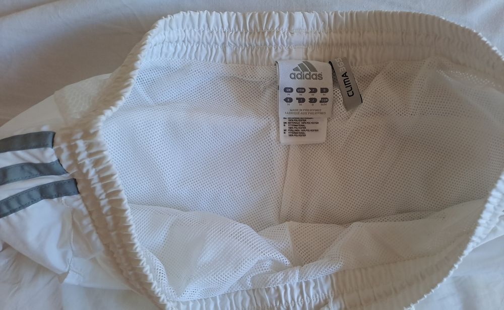 Pantaloni albi barbati vara adidas clima cool originali din Germania
