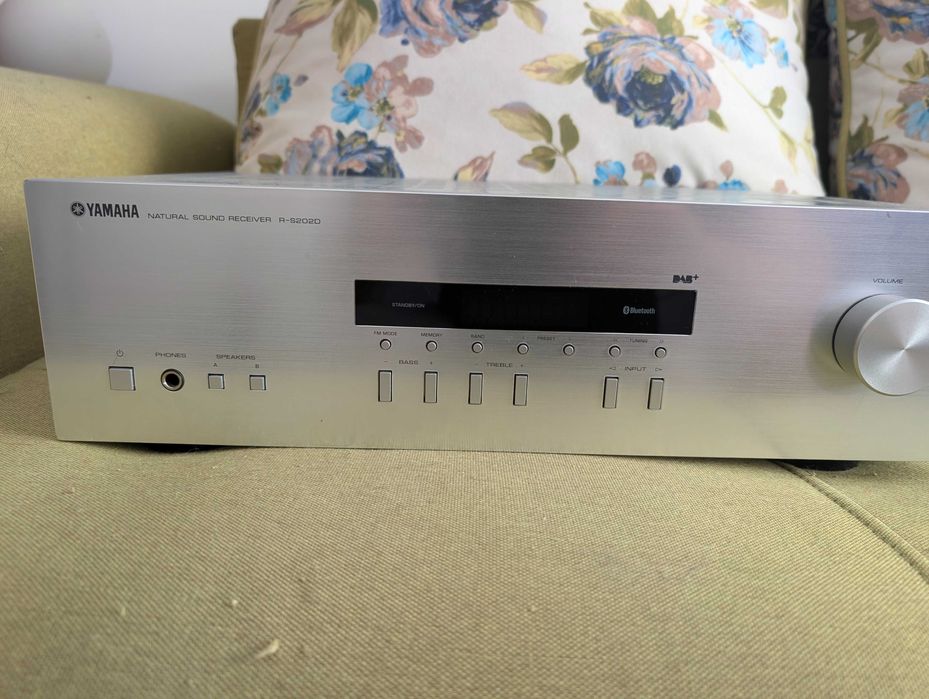 Receiver Stereo Yamaha R-S202 Argintiu - Bluetooth - Stare Impecabilă