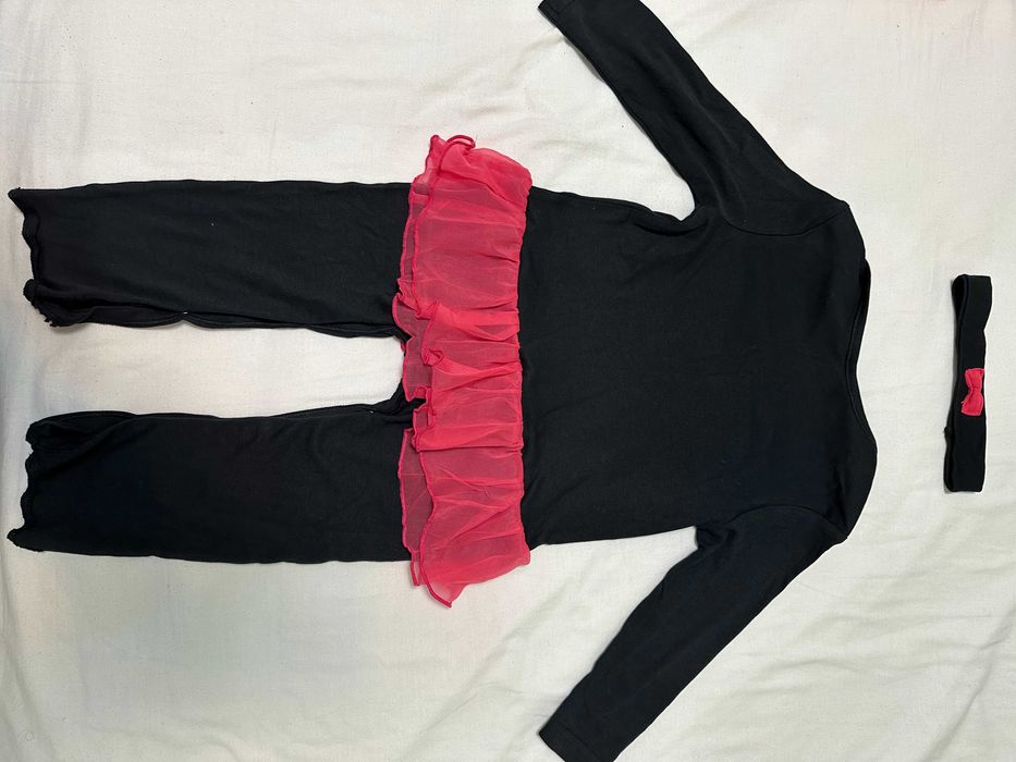 НОВ ромпър за Хелуин с поличка и лента за глава