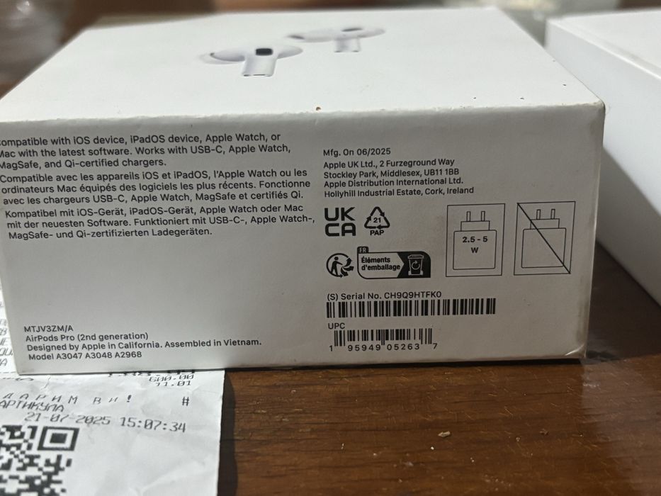 Apple AirPods Pro 2 зареждаща кейс