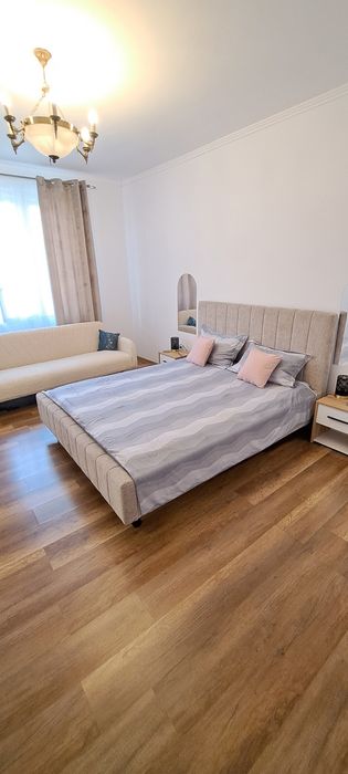 Cazare ultracentral apartament cu dormitor, living, bucatarie.