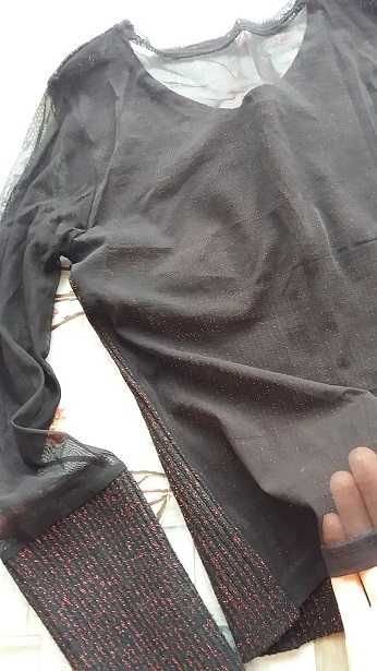 Тонкая водолазка с эффектом мерцания