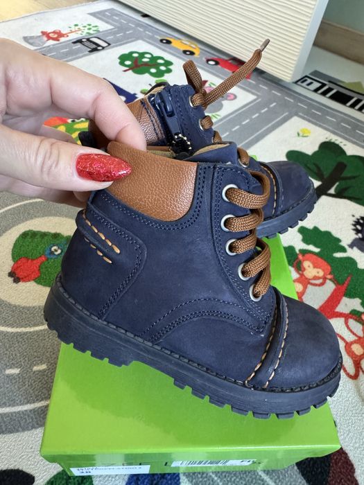 Бебешки боти естествена кожа 21 номер