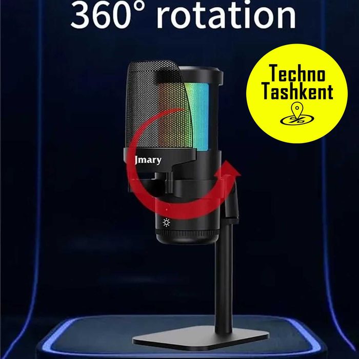 Микрофон для компьютера, игровой, студийный, для стримов, JMARY MCPW13
