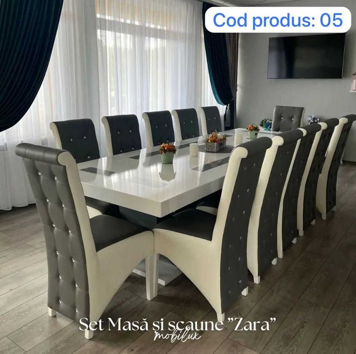 Set masa si 12 scaune, produse noi!