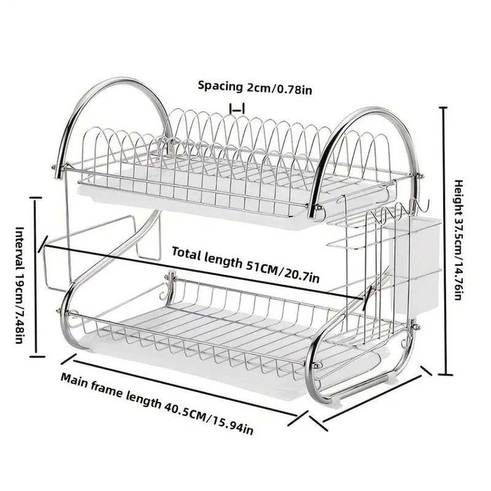Сушилня за чинии на две нива