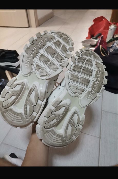 balenciaga track white