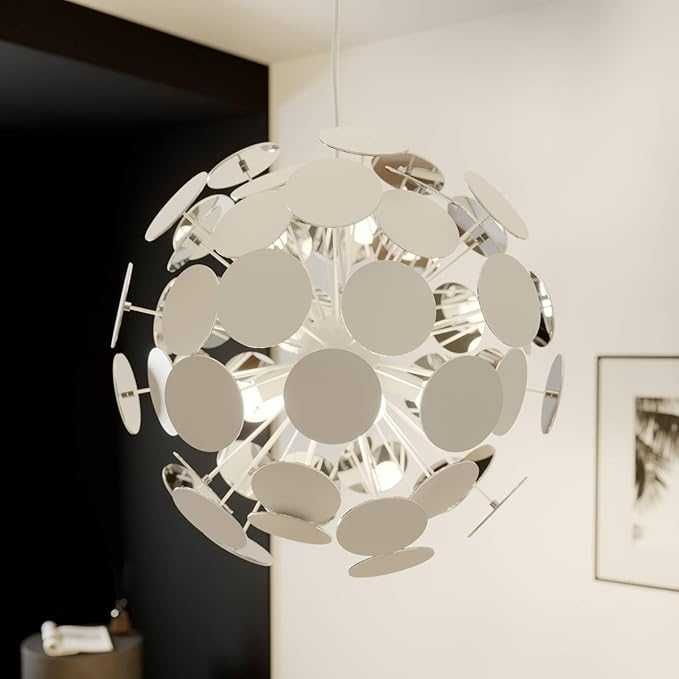 Lustra Pendul Kinan Lindby Alba, model modern, rotunda