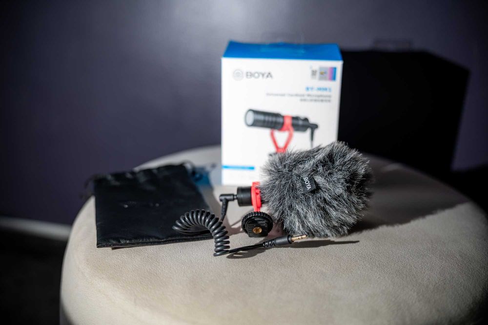 Microfon Boya BY‑MM1 – stare excelentă