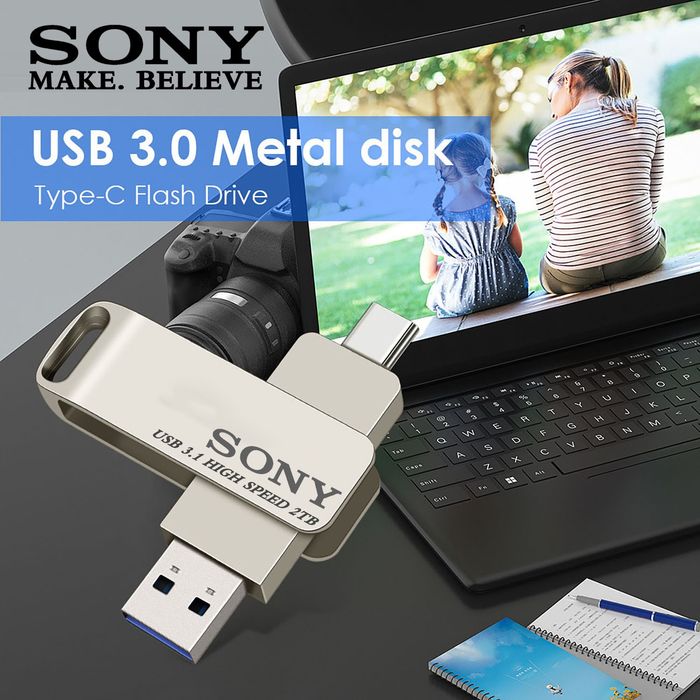 USB Флаш памет SONY 2TB с два накрайника