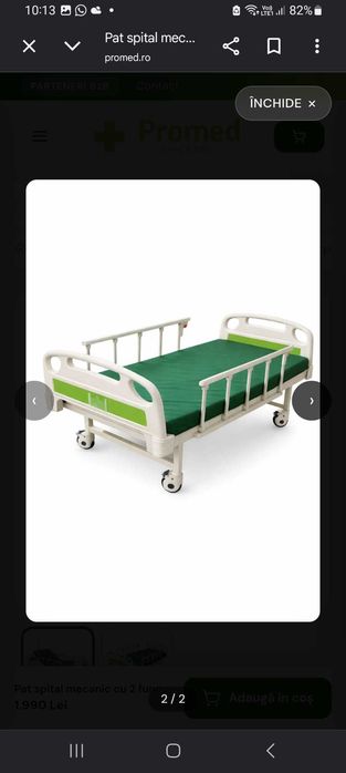 vand pat medical in stare foarte buna