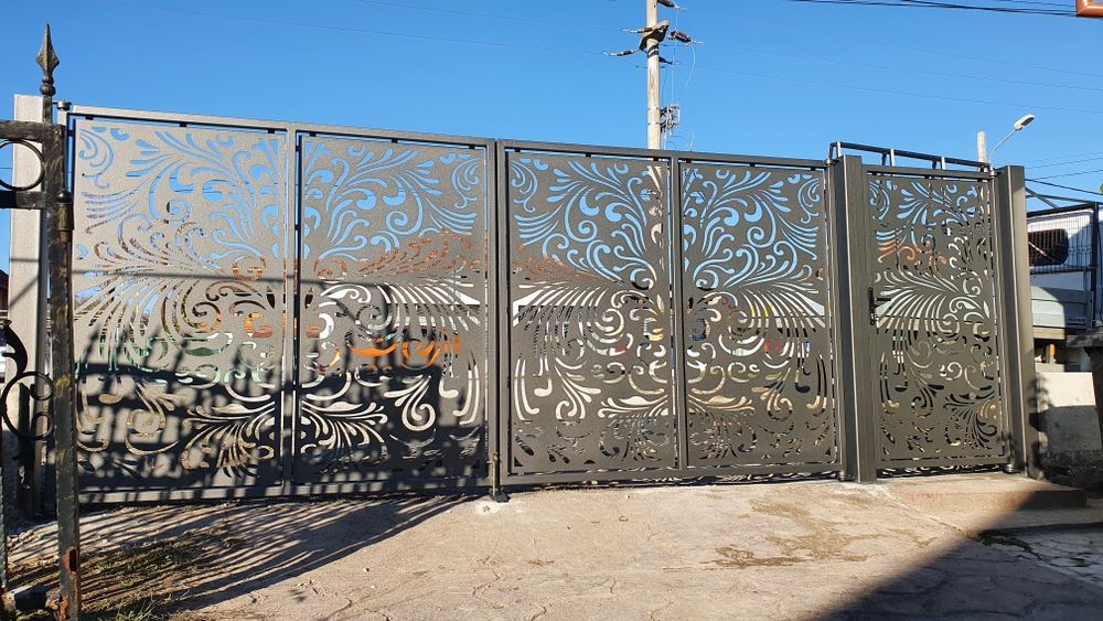 Porti,panouri gard,balustrade din tabla decupata cu plasma cnc