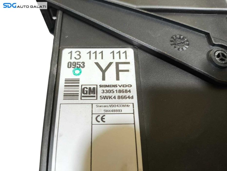 Kit Pornire ECU Calculator Motor Ceas Ceasuri Bord Chei Cheie CIP Imobilizator Opel Corsa C 1.3 CDTI 2000 - 2006 Cod 55196352 13111111 13144390 13173347 [LS0238]