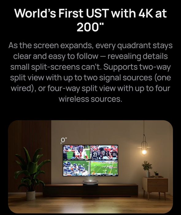 Awol Aethorion Max лазерный проектор ТВ 200" lg sony samsung